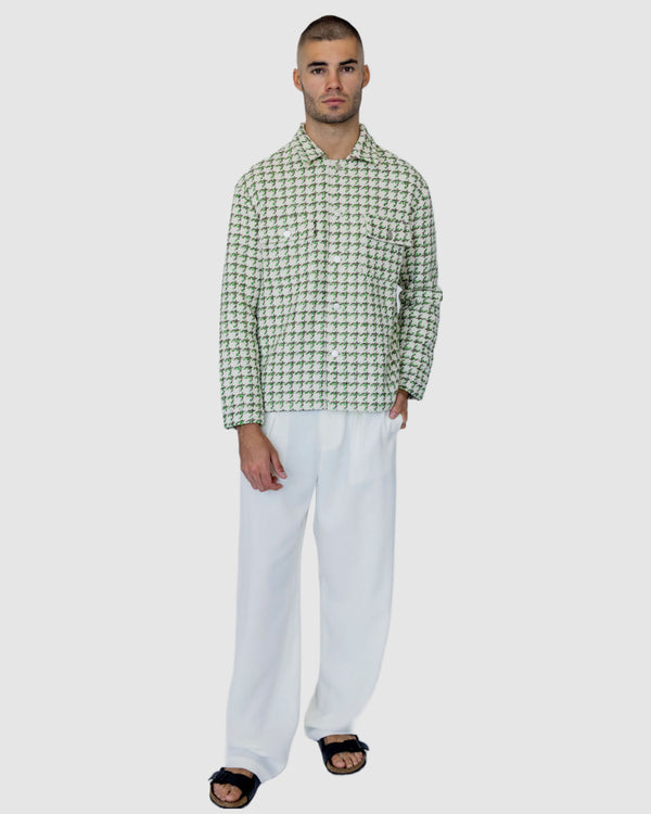 Justin Cassin Elliot Patterned Jacket Green