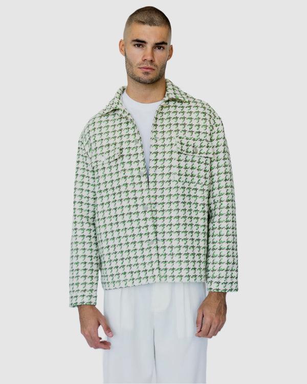 justin cassin Elliot Patterned Jacket Green