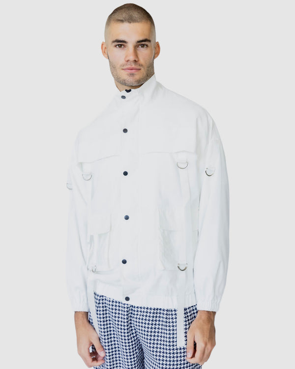 justin cassin Haruto Strap Jacket White