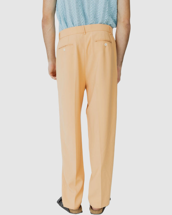 Justin Cassin Heran Loose Fit Trousers Apricot