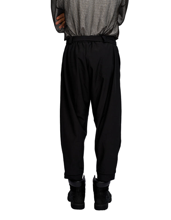 Justin Cassin Homage Belted Tie Joggers Black