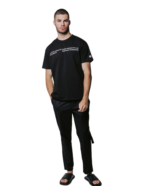 Justin Cassin JC Overrated T-Shirt Black