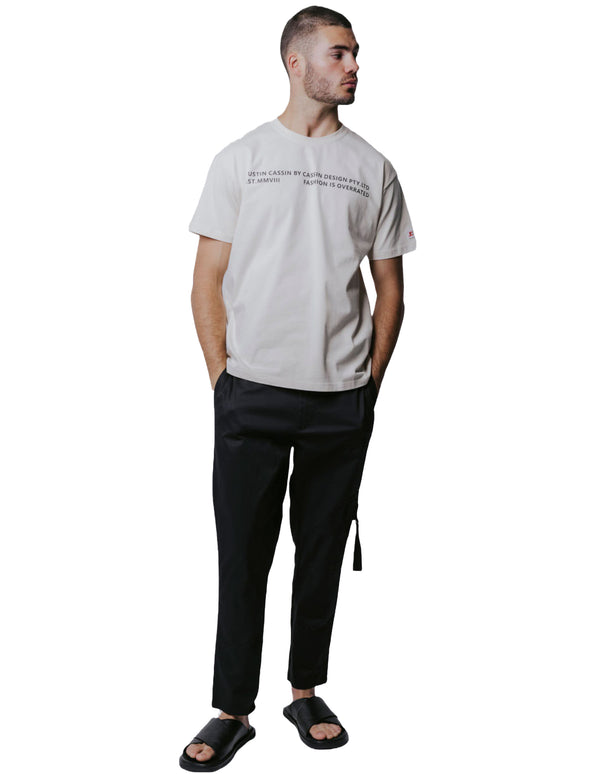 Justin Cassin JC Overrated T-Shirt Natural