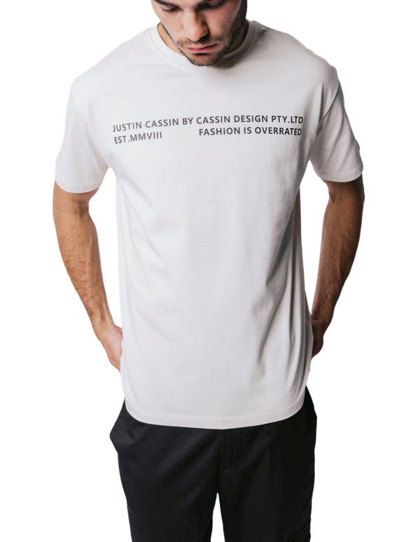 Justin Cassin JC Overrated T-Shirt Natural