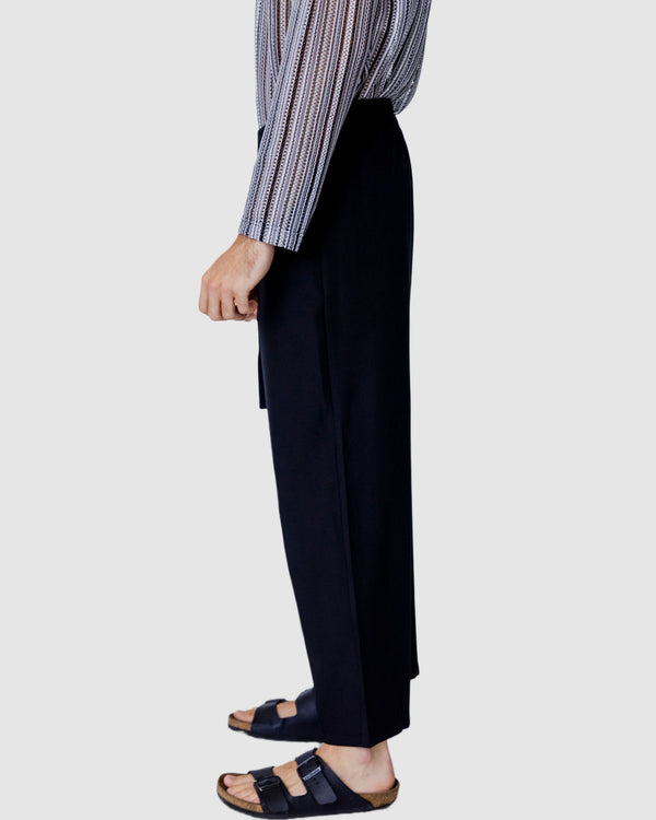 Justin Cassin Liberty Loose Tie Pants Black