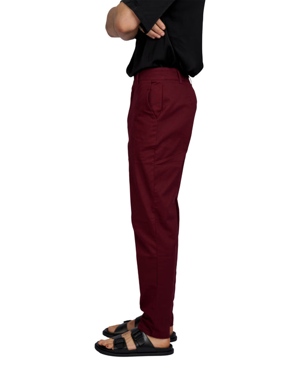 Justin Cassin Louis Slim Pants Red