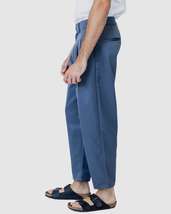 Justin Cassin Mooney Cropped Pants Blue