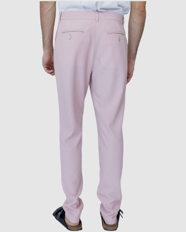 Justin Cassin Pacey Ribbed Trousers Pink