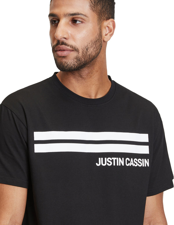 Justin Cassin Parallel T-Shirt Black