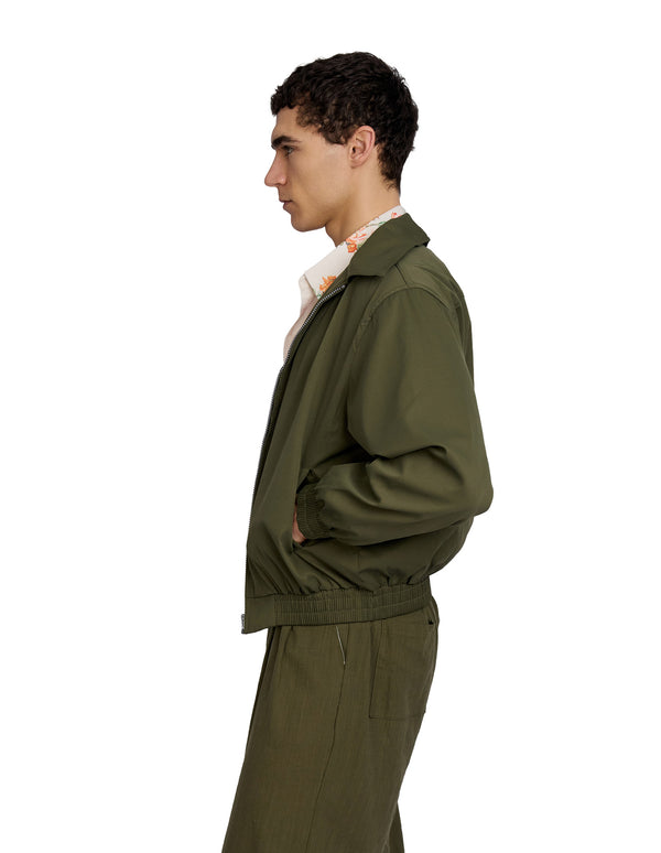 Justin Cassin Radar Bomber Zip Jacket Green