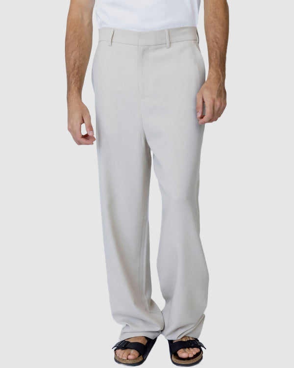 justin cassin Reagan Straight leg pants Beige