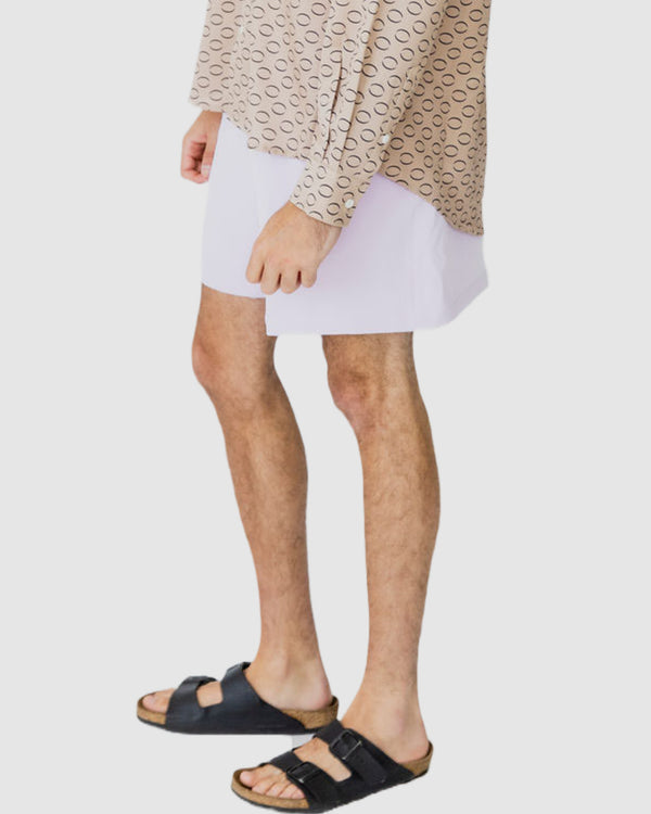 Justin Cassin Robbie Loose Cropped Shorts Lilac