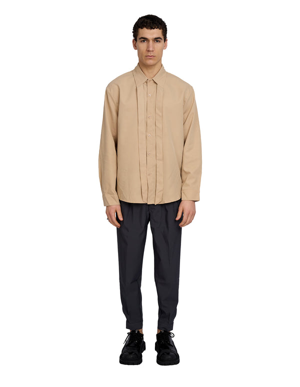 Justin Cassin Spencer Tie Up Shirt Khaki