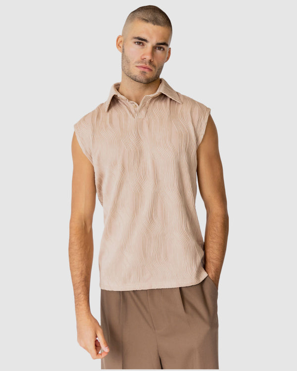 justin cassin Verve Sleeveless shirt Brown