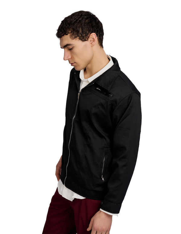 Justin Cassin Walton Multi Zipper Jacket Black