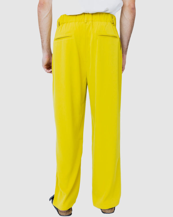 Justin Cassin Wesley Loose Leg Pants Yellow