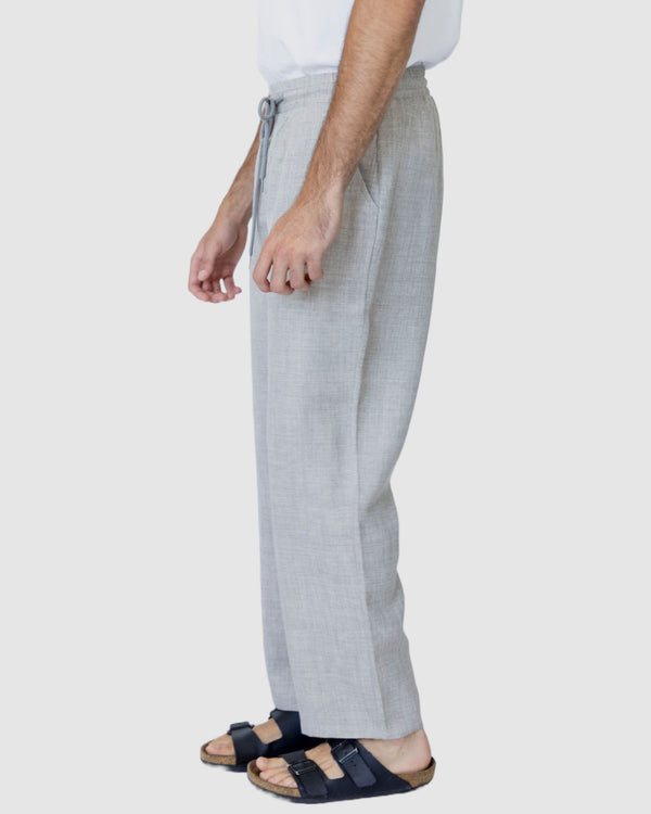 Justin Cassin Zachary Loose Tie Pants Grey