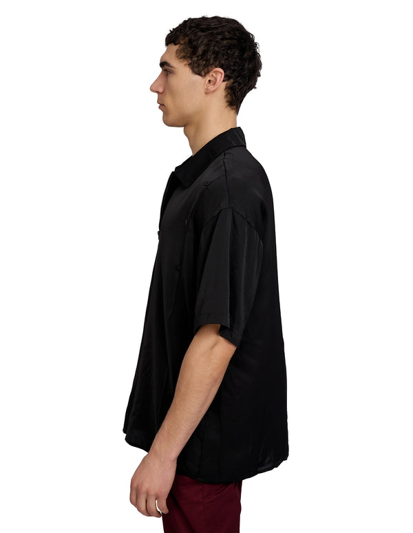 Justin Cassin Zander Short Sleeve Zip Shirt Black