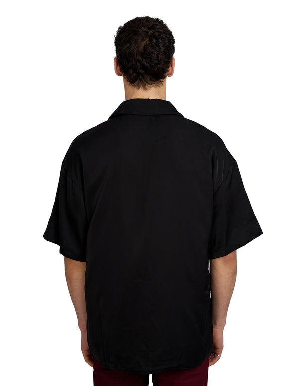 Justin Cassin Zander Short Sleeve Zip Shirt Black