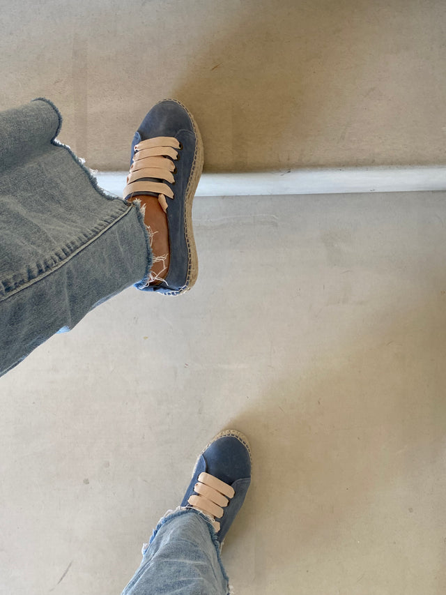 Jutelaune Blue Sneaker Espadrilles