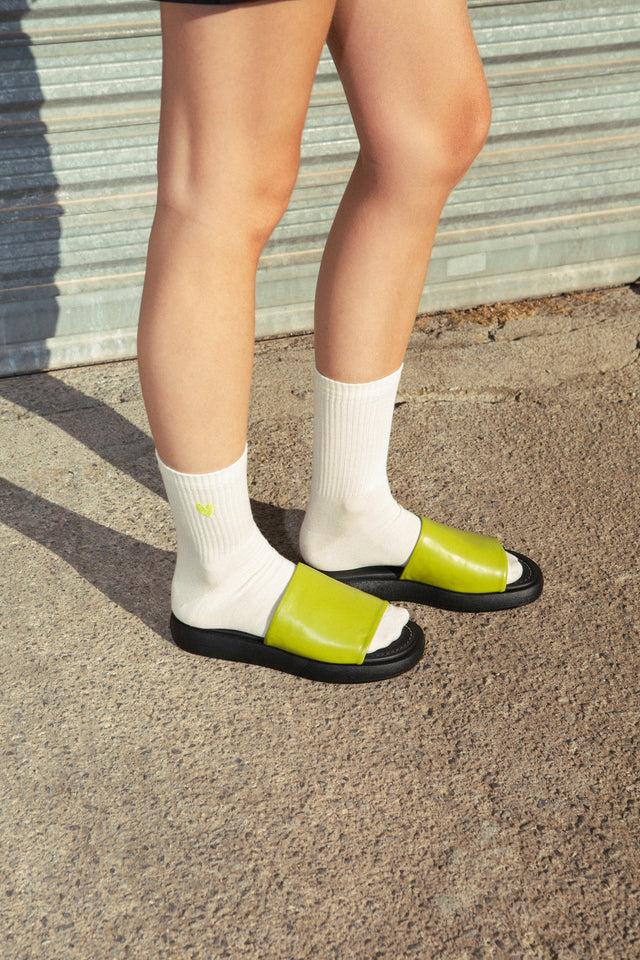 Jutelaune Green Heart Socks