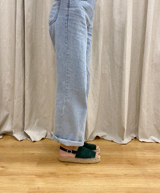 jutelaune Green Strap Sandal