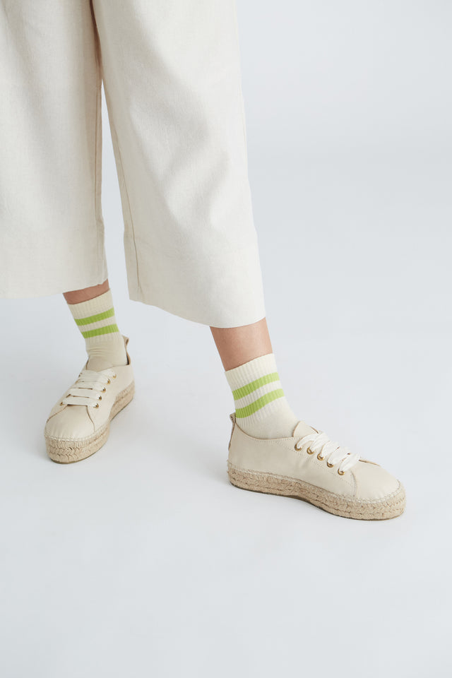 Jutelaune Ivory Sneaker Espadrilles