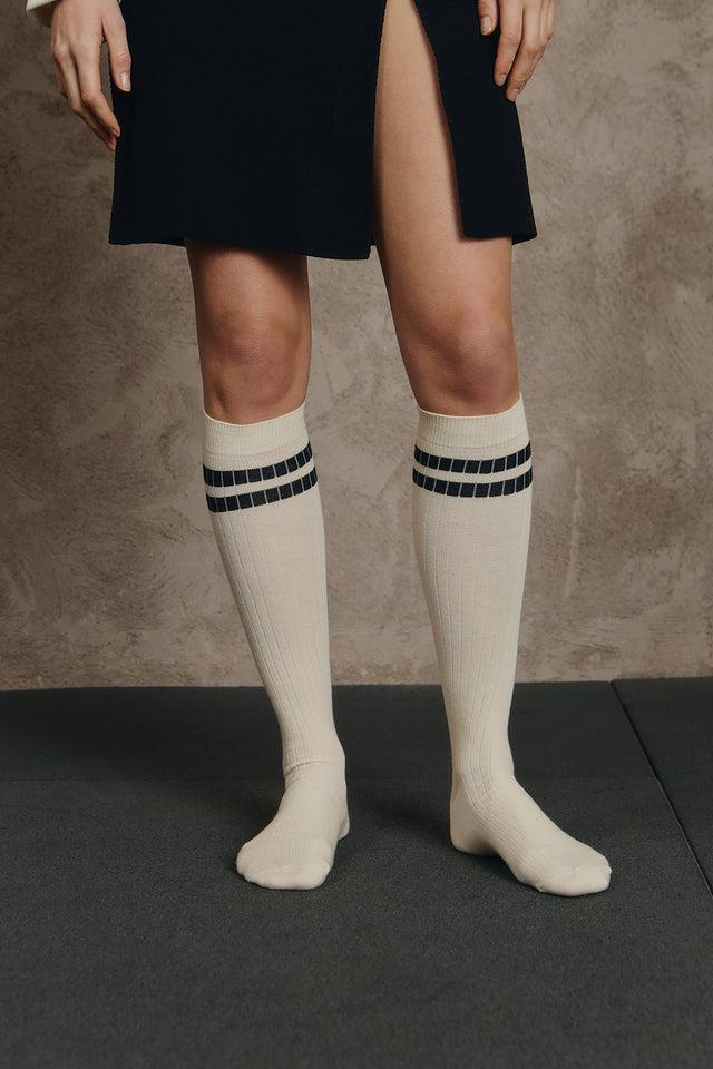 Jutelaune White Boyfriend Socks