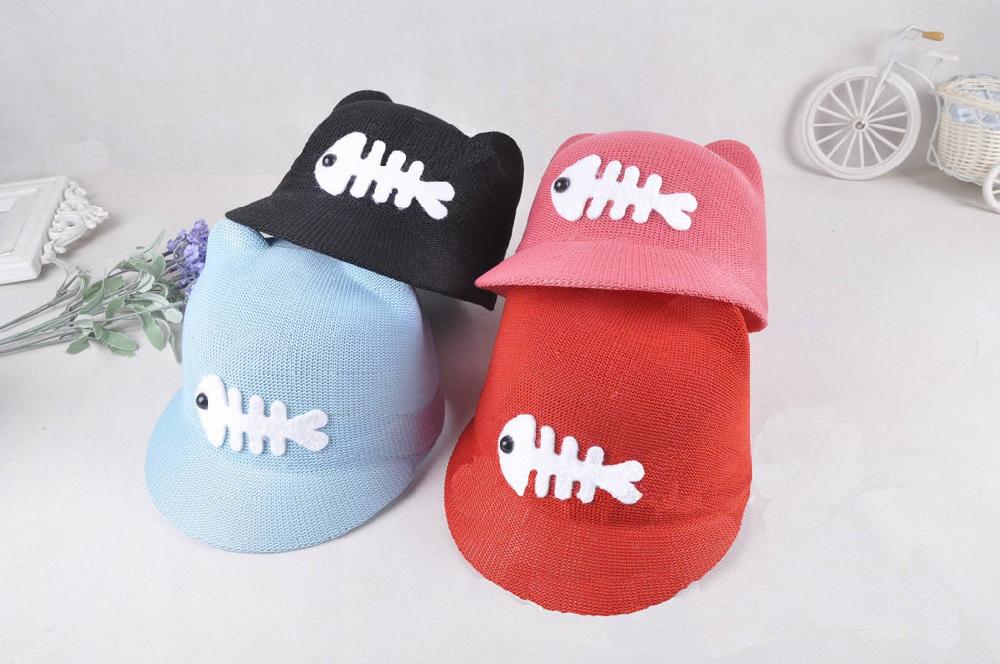 K Cliffs 6" Diameter Mesh Hat With Ears And A Fish Stitched On The Hat