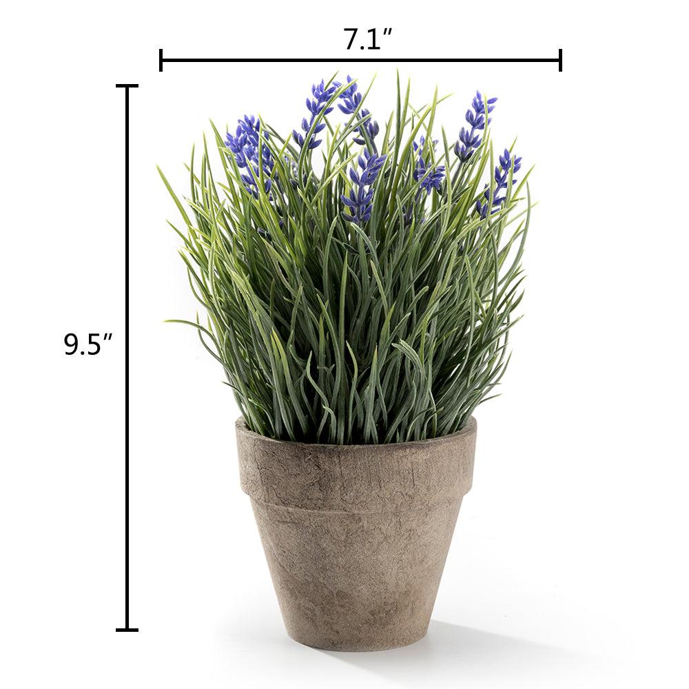 K Cliffs Artificial Provence Grass With Lavender Purple Flowers Plant