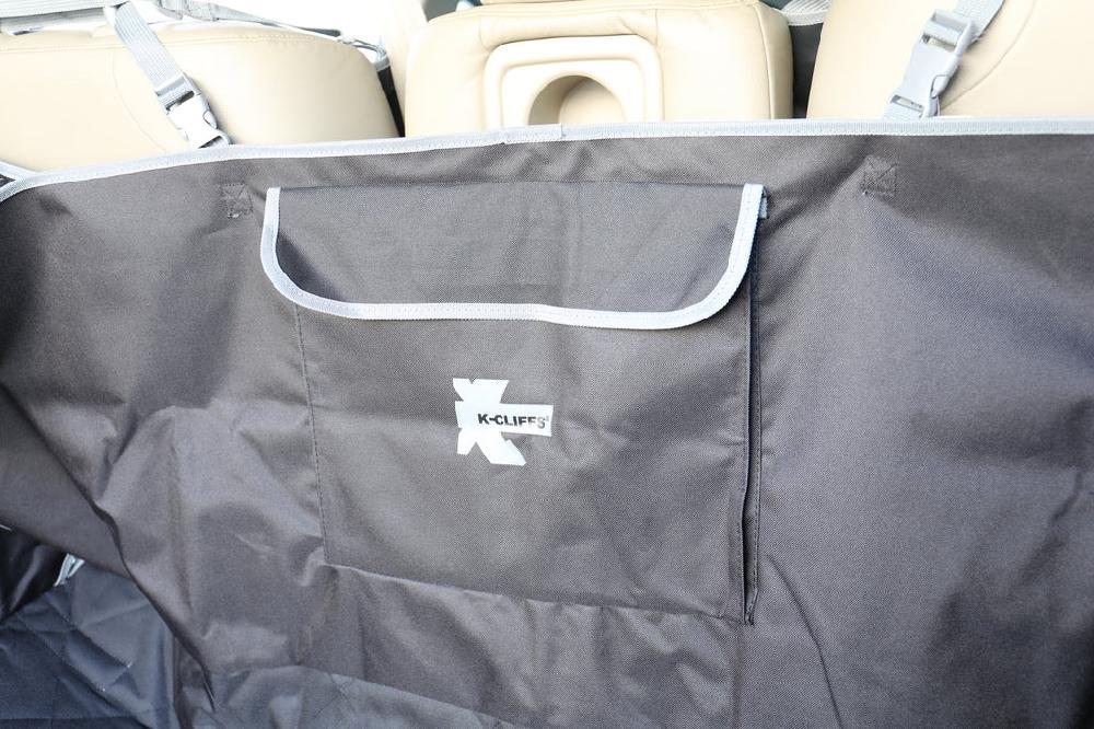 K Cliffs Dog Cargo Cover For Trucks & SUVs Quilted Waterproof Trunk Bed Liner 84” X 70” Large Black