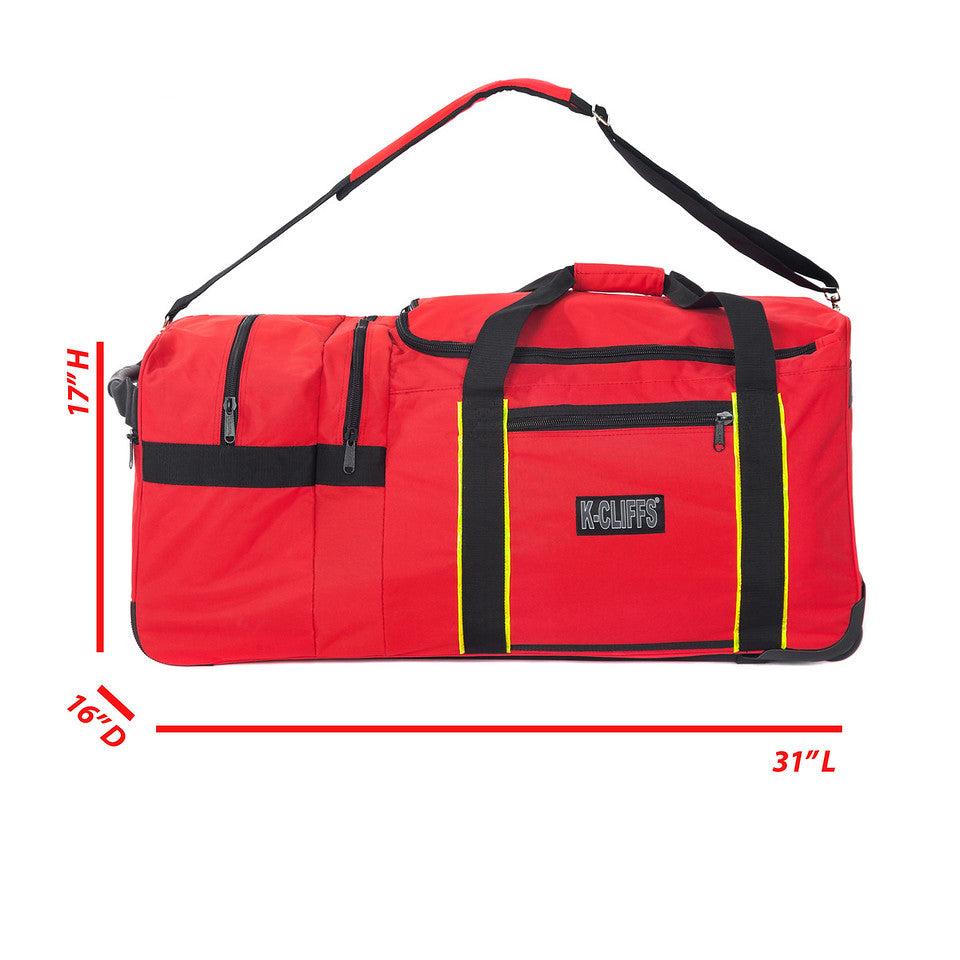 K Cliffs Firefighter Rescue Duffel Fireman Paramedic Medical Bags Turnout Gear Travel Bag On Wheels