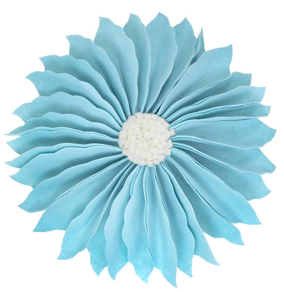 K Cliffs K-Cliffs 13" Round 3D Flower Decorative Throw Pillow