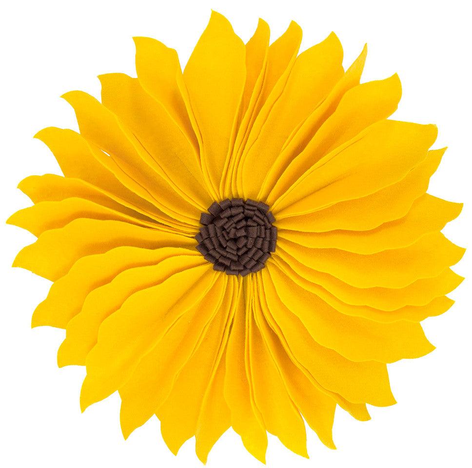 K Cliffs K-Cliffs 13" Round 3D Flower Decorative Throw Pillow