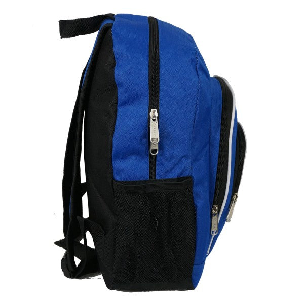 K Cliffs K-Cliffs 16 Inch Rip-stop Multi Pocket Unisex School Backpack W/Side Mesh Pockets