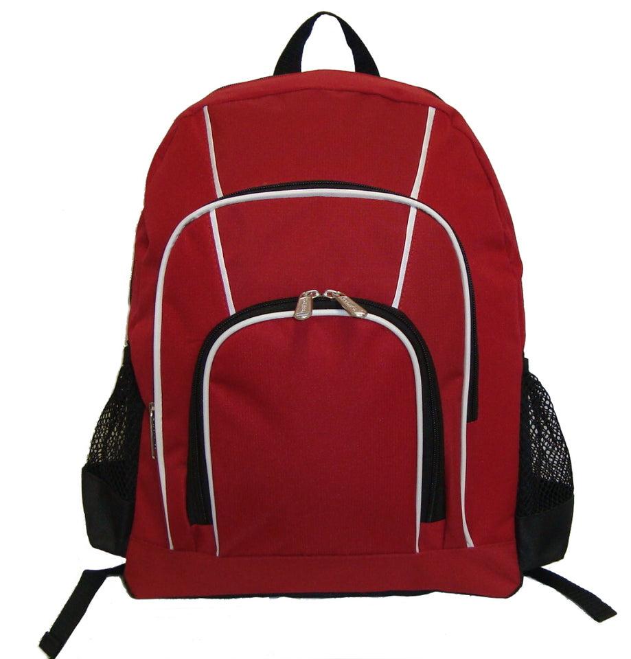 k cliffs K-Cliffs 16 Inch Rip-stop Multi Pocket Unisex School Backpack w/Side Mesh Pockets