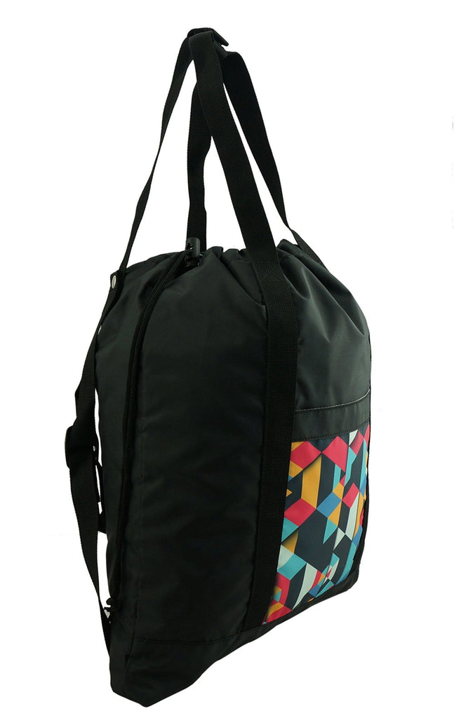 K Cliffs K-Cliffs 18" 2-in-1 Unisex Drawstring Backpack & Convertible Tote Bag