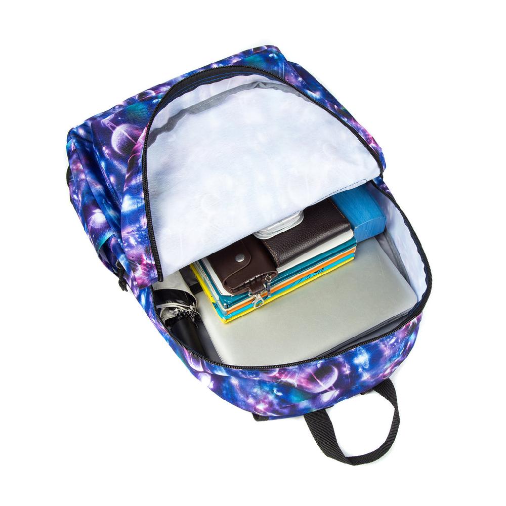 K Cliffs K-Cliffs 18" Printed Pattern School Bookbag Travel Daypack For Laptops & Tablets