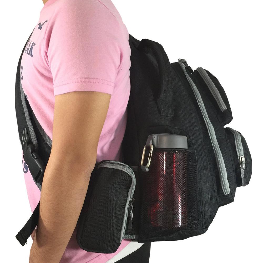 K Cliffs K-Cliffs 19" Water-Resistant Sling Backpack With Safety Retro-Reflective Strip