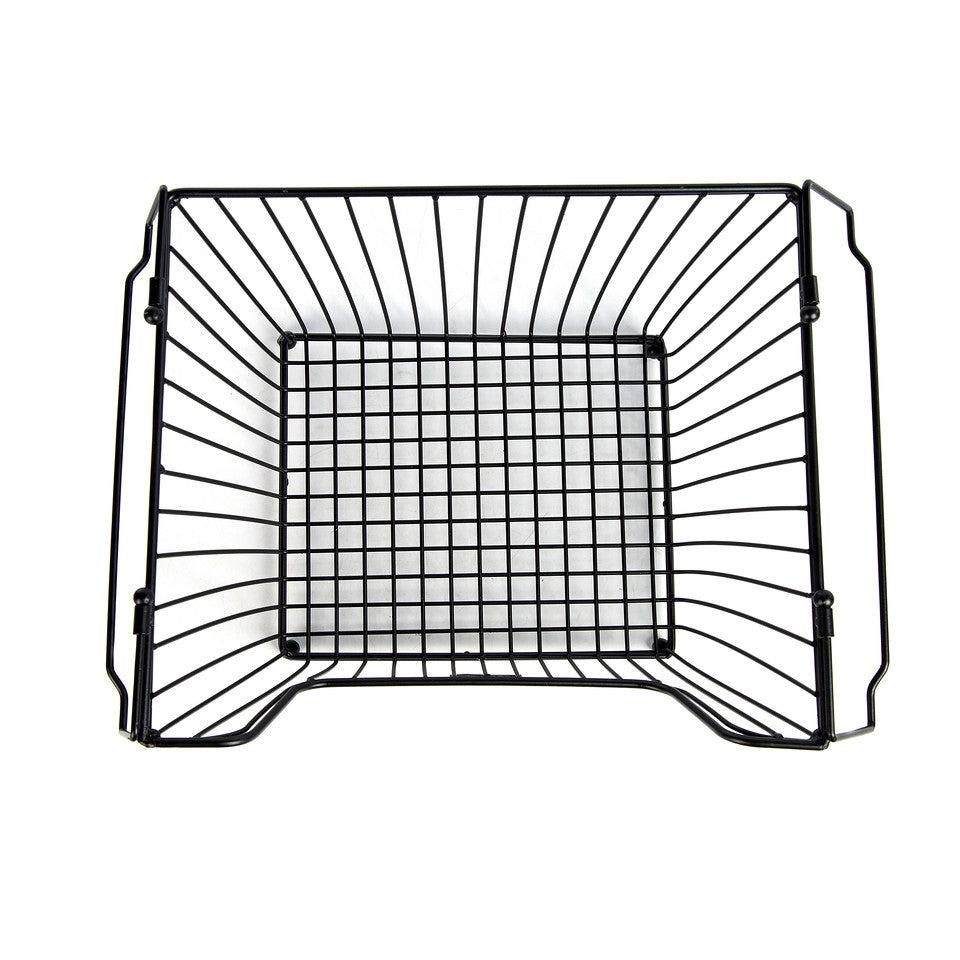 K Cliffs K-Cliffs 3 Tier Metal Storage Basket Heavy Duty Produce Organize R Pantry Grocery Fruit Holder Antique Black