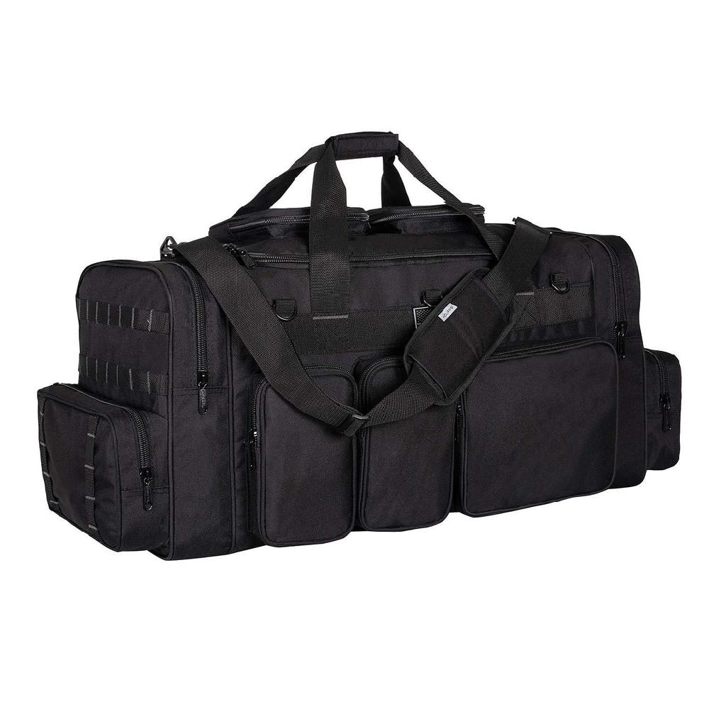 K Cliffs K-Cliffs 33 Inch Lockable Range Duffel Tactical Travel Bag Heavy Duty Sport Gym Bag With US Flag Patch Large