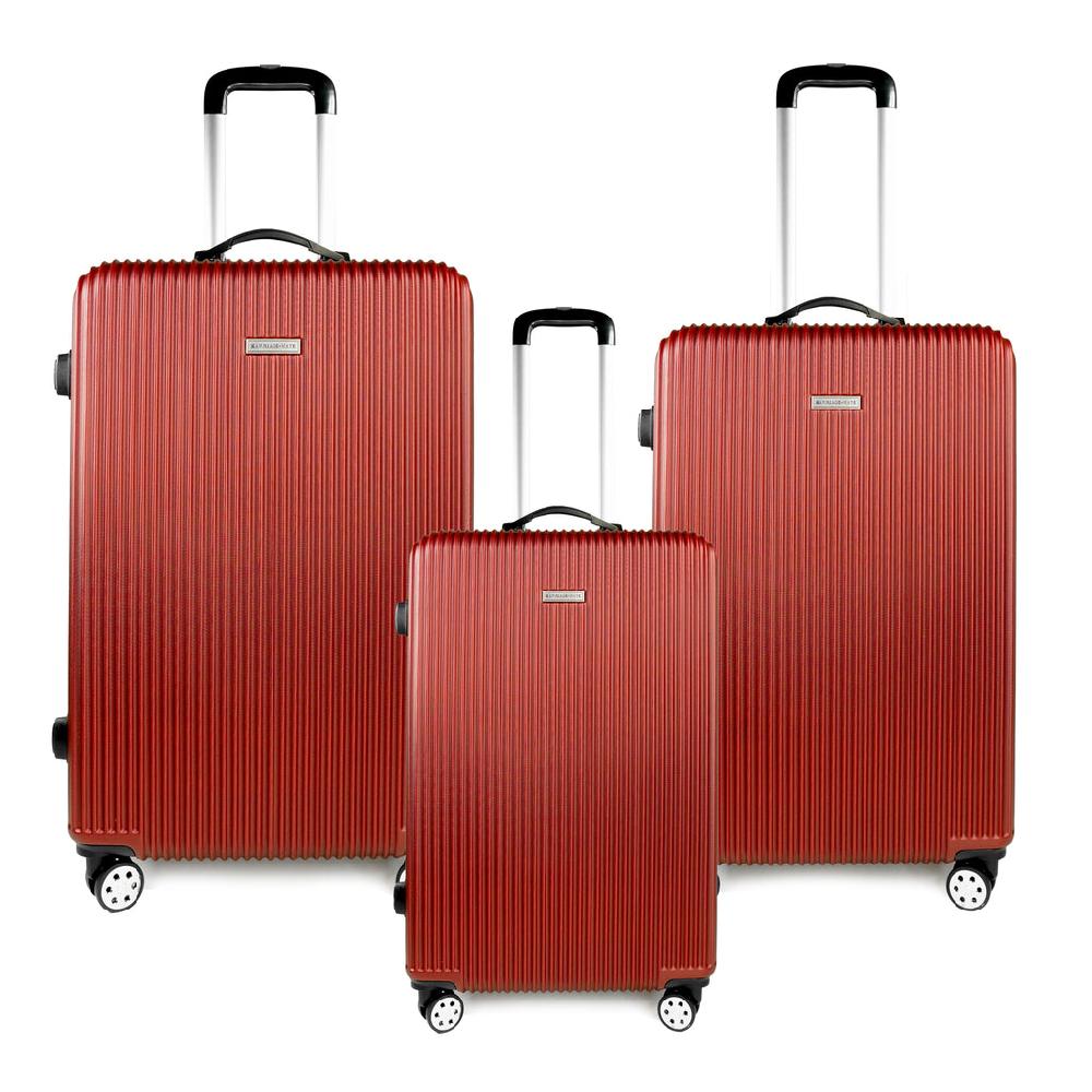 k cliffs K-Cliffs 3pc Luggage Set Hardside Expandable Lightweight Lockable w/ABS Spinner