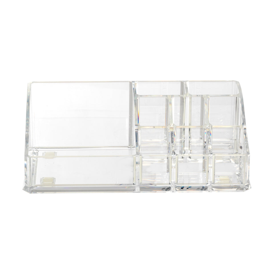 K Cliffs K-Cliffs Clear Acrylic Makeup Organizer With 9 Compartments