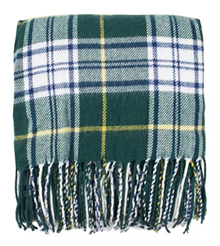 K Cliffs K-Cliffs - Cozy Color Plaid Design Throw Blanket With Tassels - 50" W X 60"