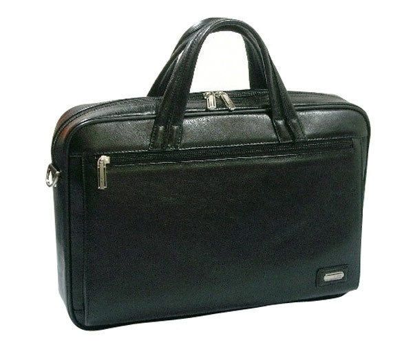 K Cliffs K-Cliffs Deluxe Leather Briefcase Business Portfolio Travel Case
