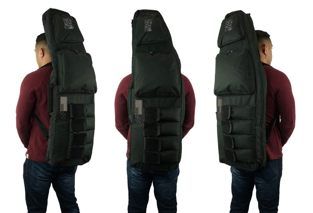 K Cliffs K-Cliffs Double Long Rifles Storage Bag With Mag Pockets Lockable Zippers