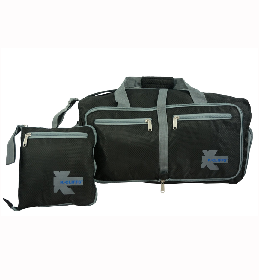 k cliffs K-cliffs Lightweight Gym Bag Durable Foldable Sport Duffel Travel Bags w/ Separate Shoe Compartment