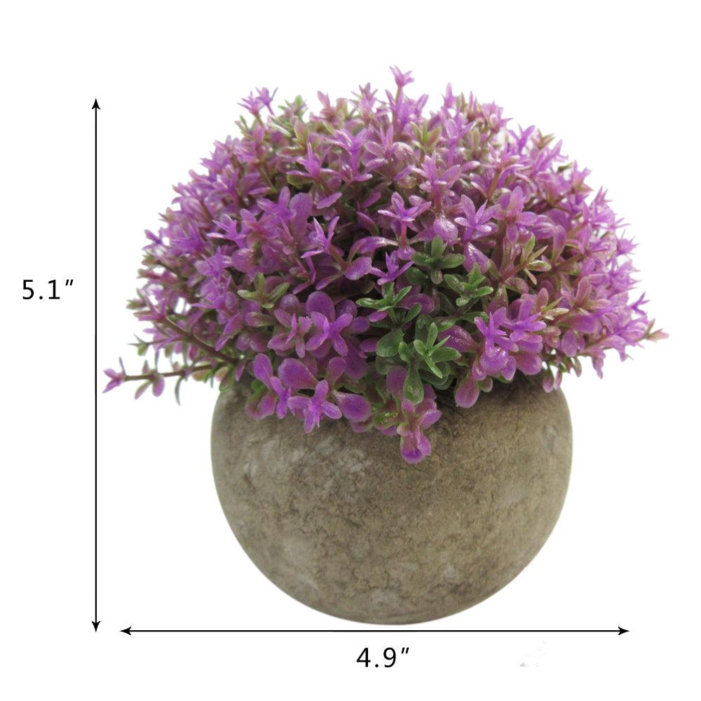 K Cliffs K-Cliffs Mini 5-inch Life Like Artificial Topiary Planted Pot
