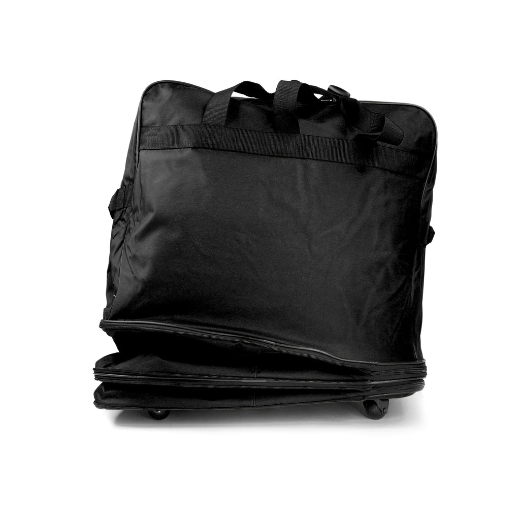 K Cliffs K-Cliffs Multi Tiered Collapsible Expandable Wheeled Travel Cargo Bag W/Zippered Pockets