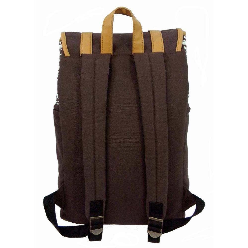 K Cliffs K-Cliffs Printed Laptop Backpack Canvas Student Bookbag Travel Tablet Daypack